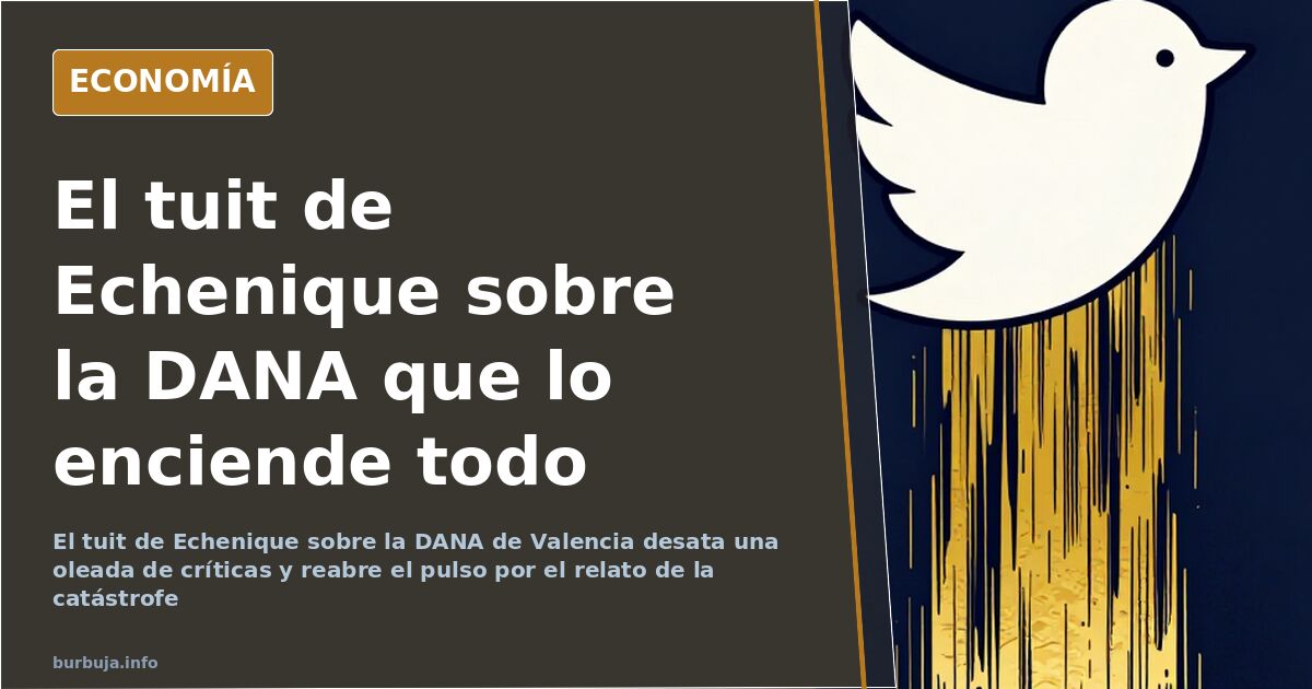 El tuit de Echenique por la DANA que enfurece al «planeta facha»