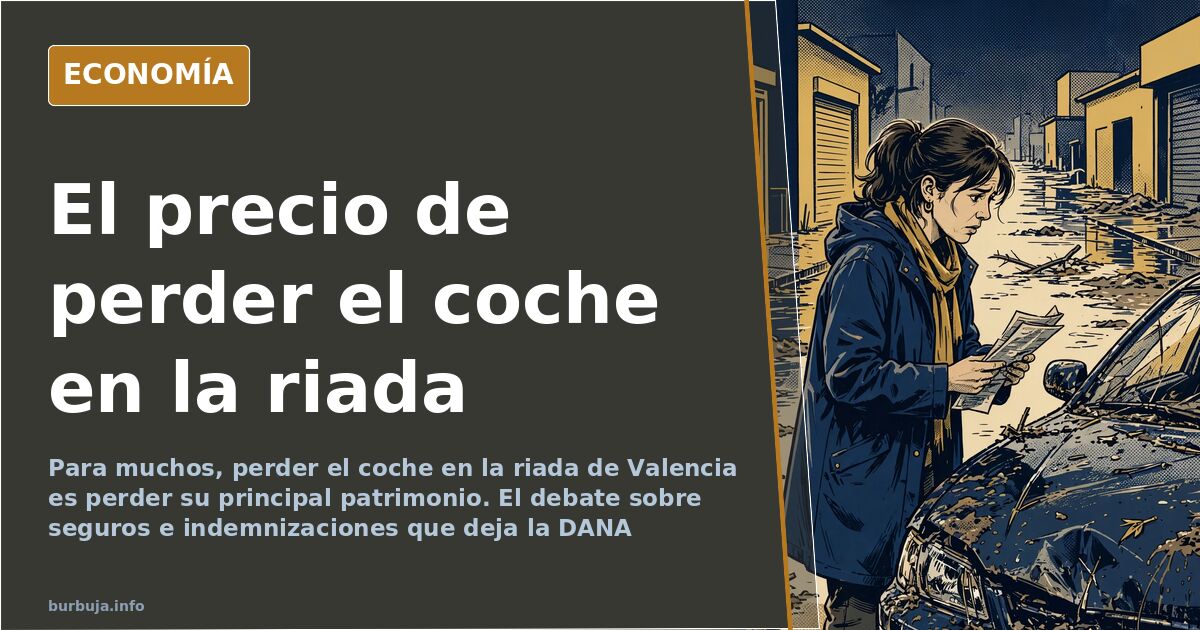 El coste real de un coche arrastrado por la riada