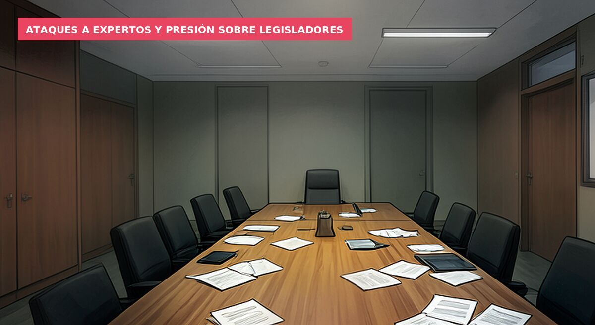 Ataques a expertos y presión sobre legisladores