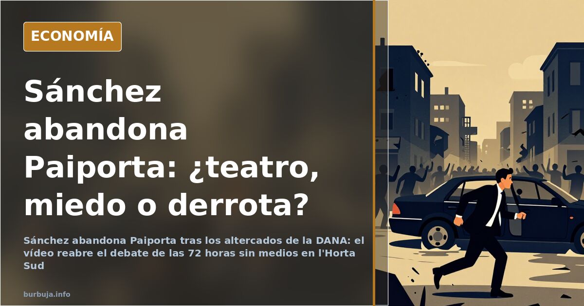 Sánchez abandona Paiporta: el vídeo que divide el relato oficial