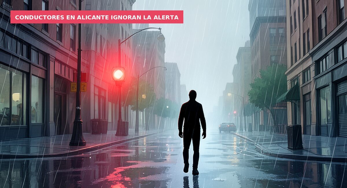 Conductores en Alicante ignoran la alerta
