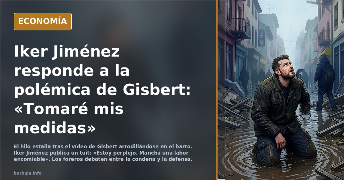 Iker Jiménez responde a la polémica de Gisbert: «Tomaré mis medidas»