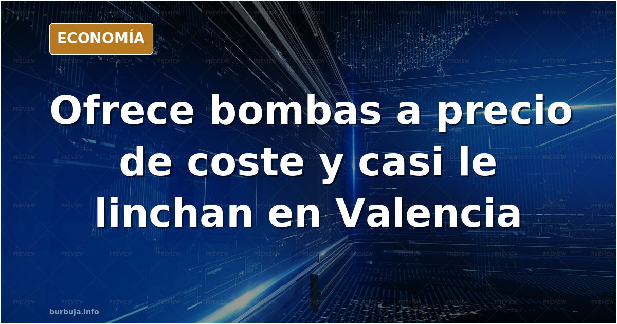 Furgoneta con bombas de achique en una calle inundada de Valencia durante las labores de desagüe tras la catástrofe
