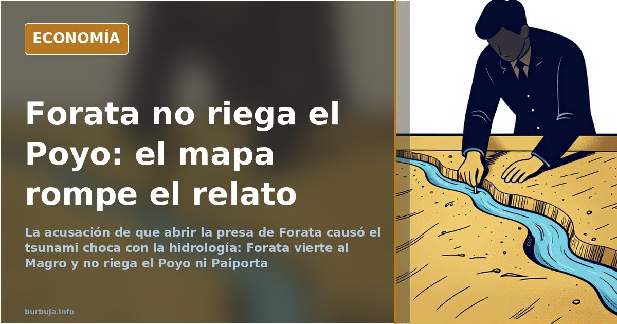 La presa de Forata y el relato del tsunami que no encaja
