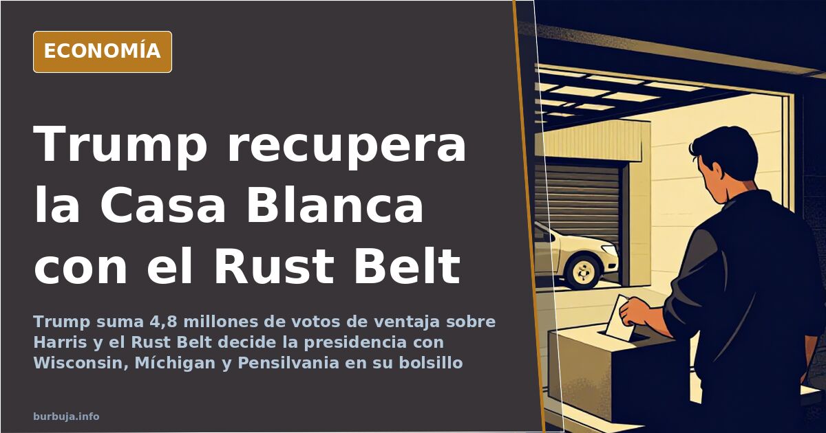 Trump gana con el Rust Belt y el Senado apunta a 55 escaños