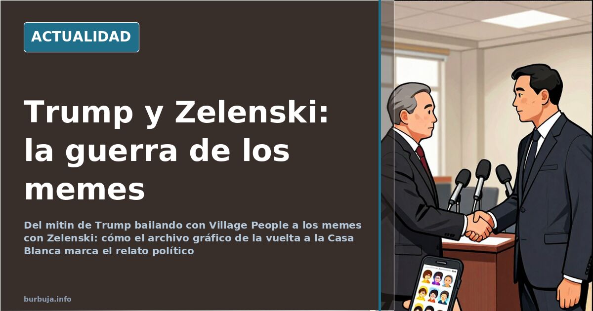 Memes políticos: Trump, Zelenski y el pulso por el relato