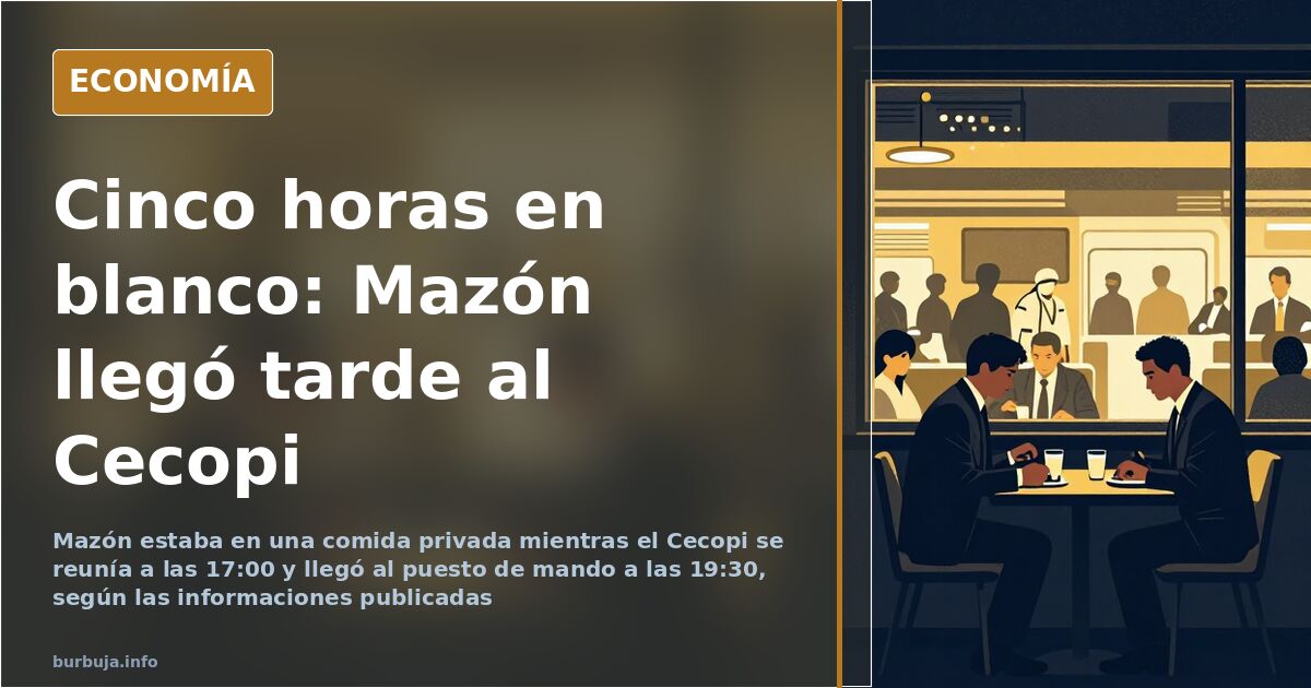 Mazón llegó dos horas y media tarde al Cecopi de la DANA