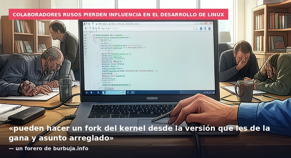 Colaboradores rusos pierden influencia en el desarrollo de Linux: «pueden hacer un fork del kernel desde la versión que les de la gana y asunto arreglado» — un forero de burbuja.info