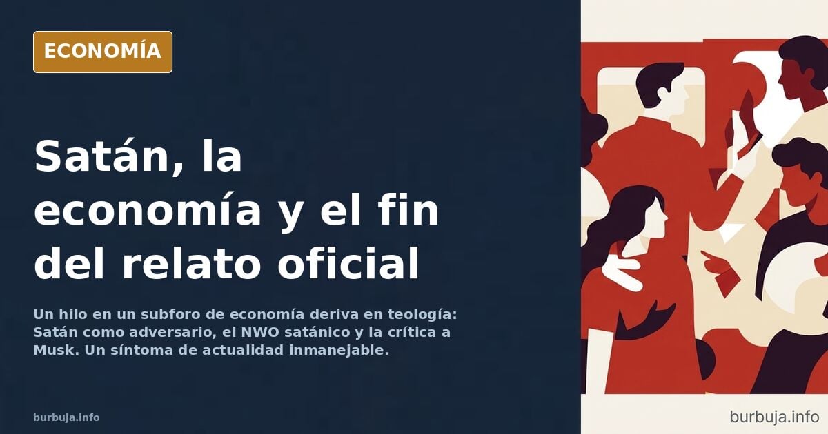 El satanismo como síntoma: el hilo que mezcla teología y crisis
