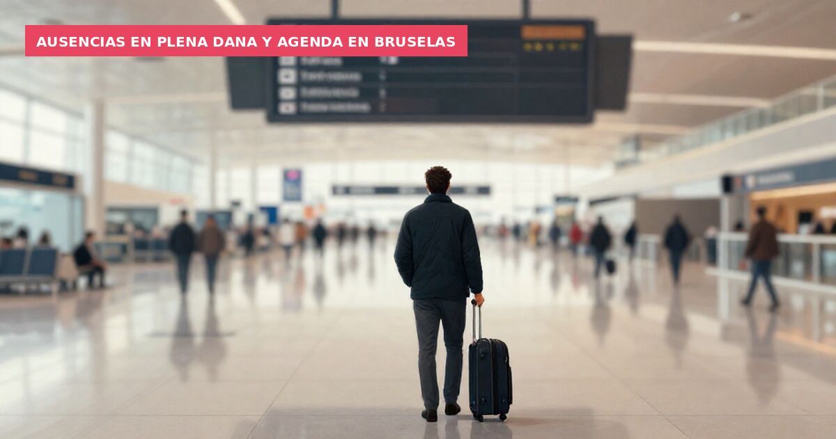 Ausencias en plena DANA y agenda en Bruselas