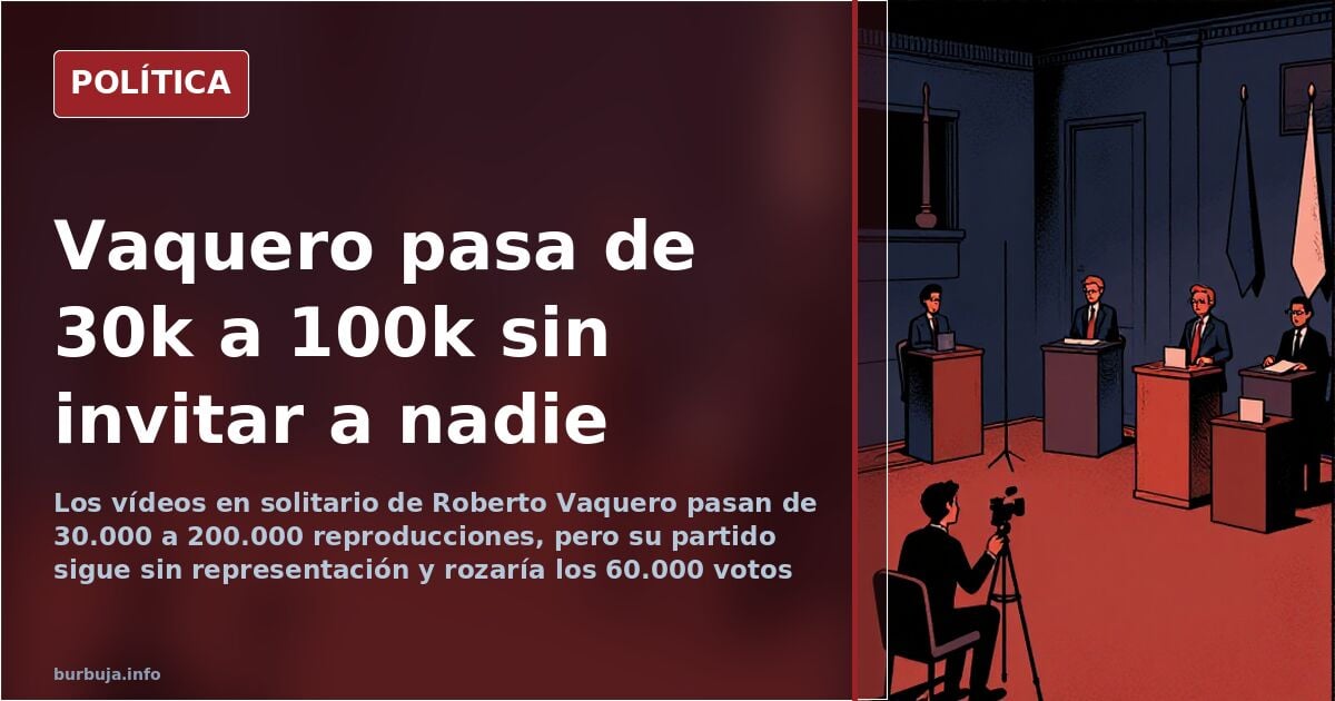 Spanish far-left leader Vaquero triples solo video views