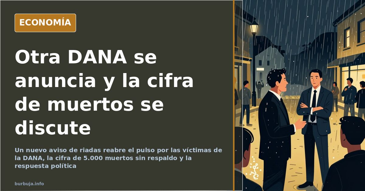 Nueva DANA: el pulso por las víctimas y la respuesta política