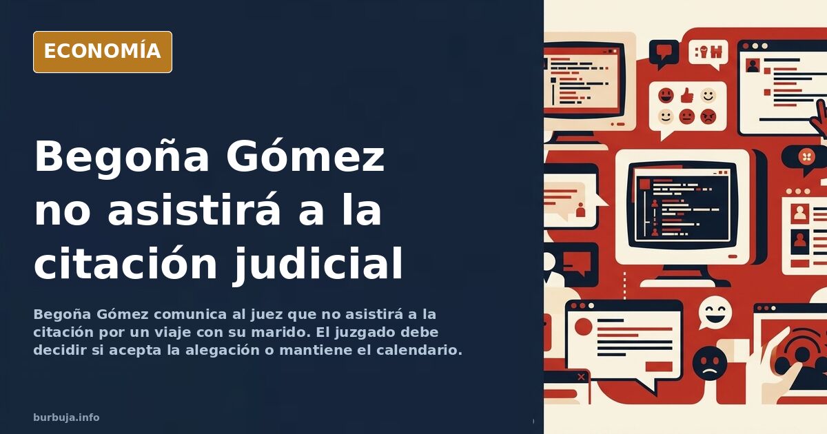 Ilustración editorial de un calendario judicial con una fecha marcada y una maleta junto a una puerta de juzgado