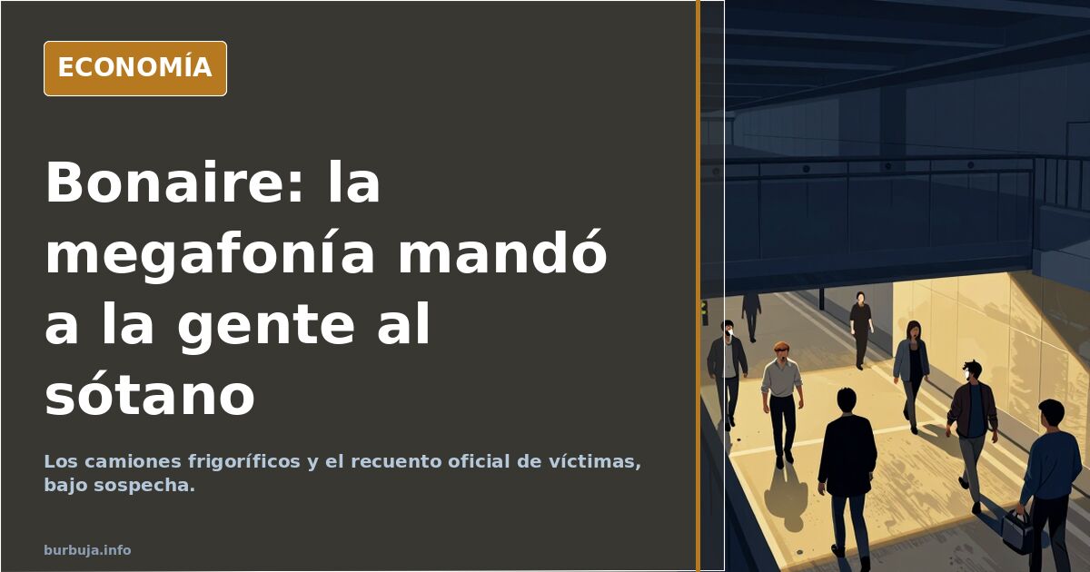 Bonaire: la megafonía que mandó al sótano