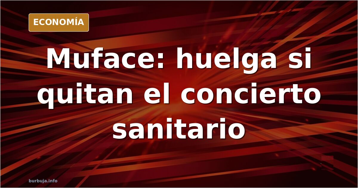 Ilustración editorial de funcionarios con carteles de huelga frente a un edificio de la administración pública