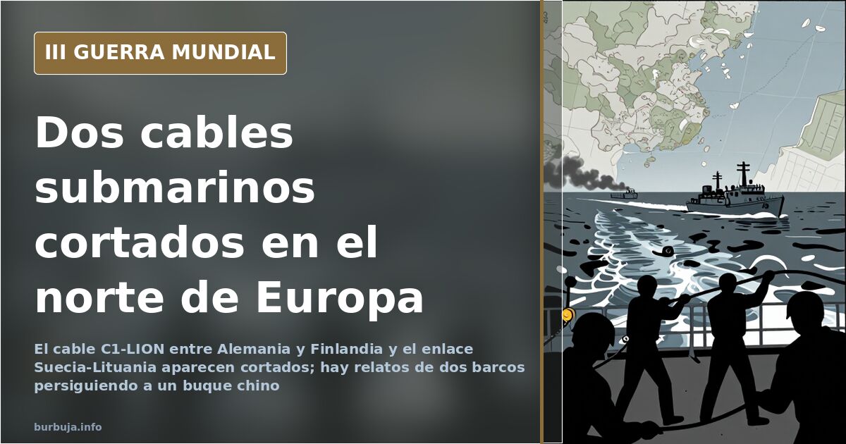 Cables submarinos cortados: Alemania-Finlandia y Suecia-Lituania
