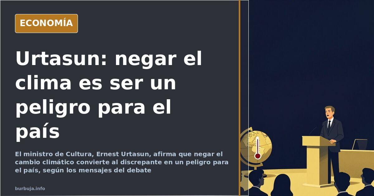 Urtasun: negar el cambio climático es ser un peligro