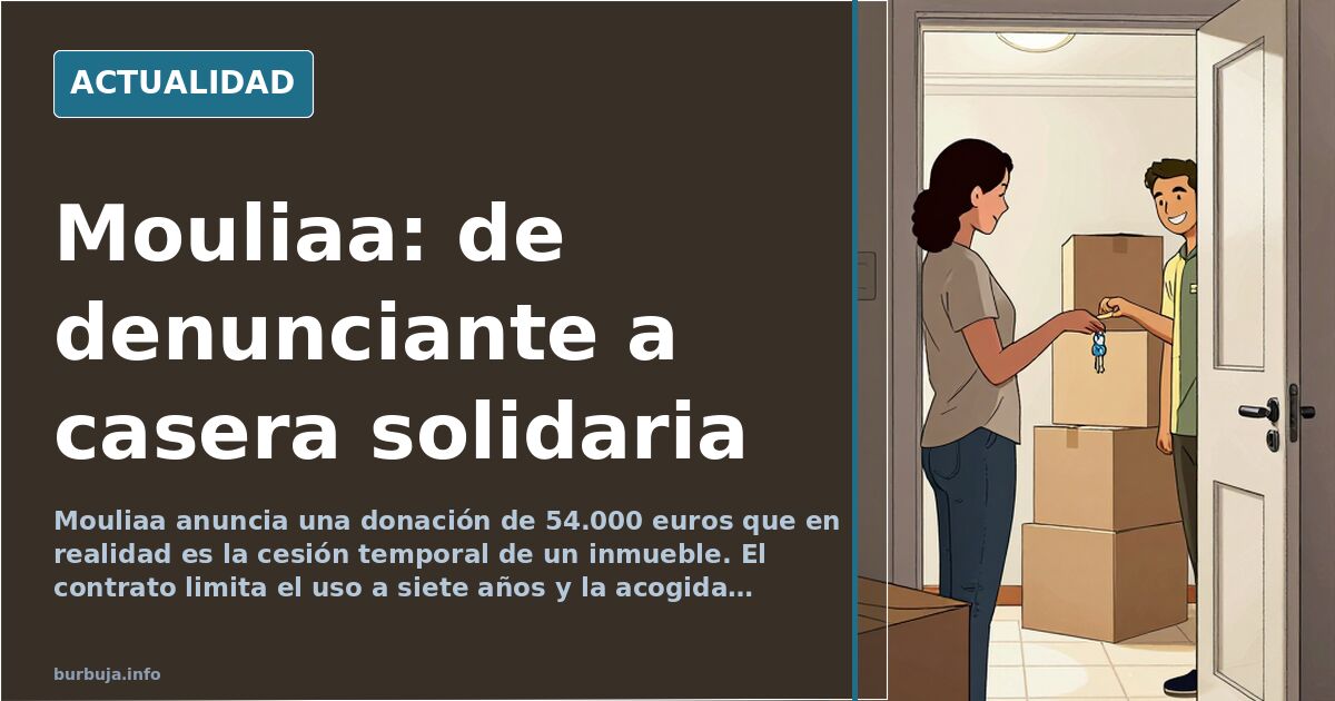 Elisa Mouliaá a la salida de los juzgados de Plaza de Castilla tras depositar su teléfono móvil