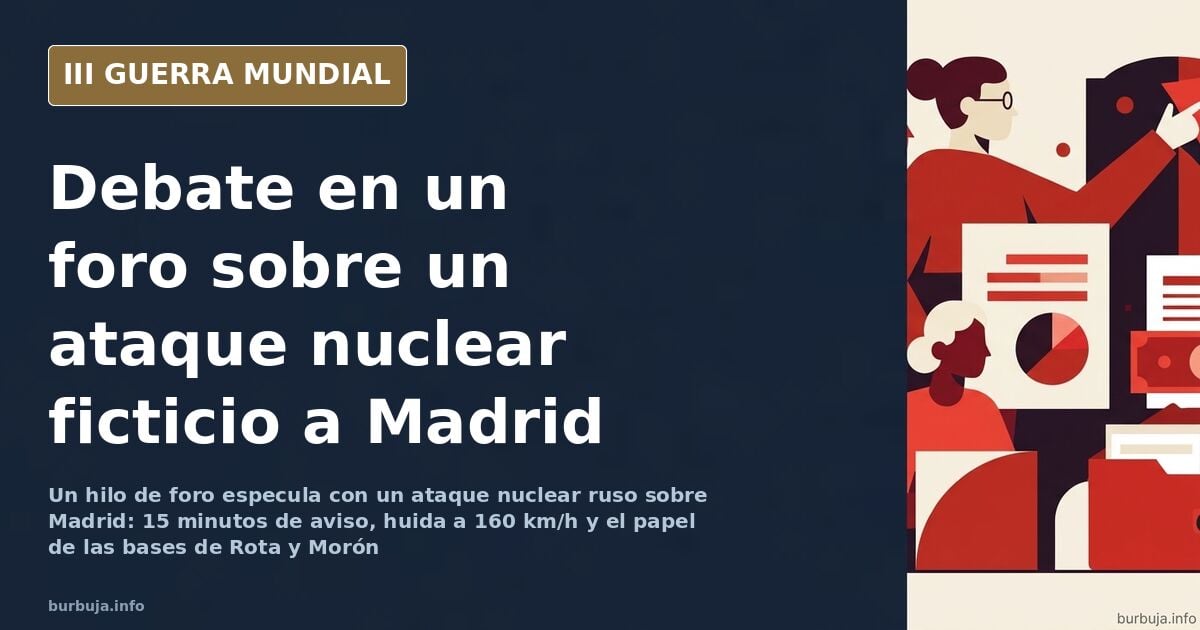 Un foro debate un ataque nuclear ficticio sobre Madrid