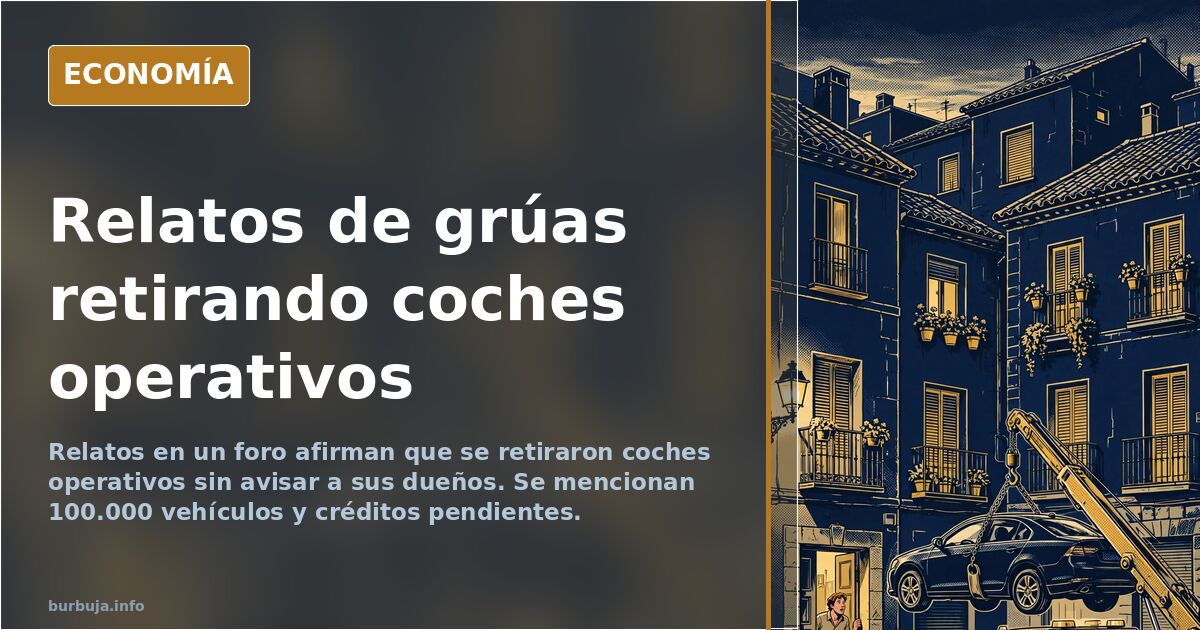 Foro denuncia retirada de coches operativos en Valencia