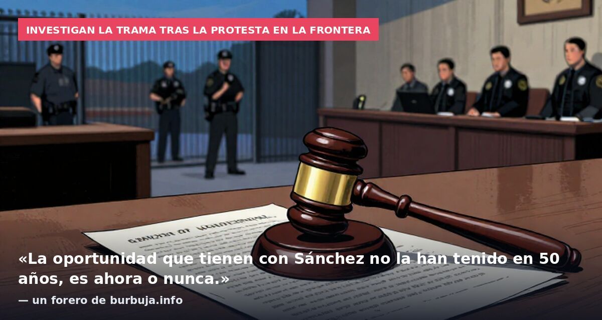 Investigan la trama tras la protesta en la frontera: «La oportunidad que tienen con Sánchez no la han tenido en 50 años, es ahora o nunca.» — un forero de burbuja.info