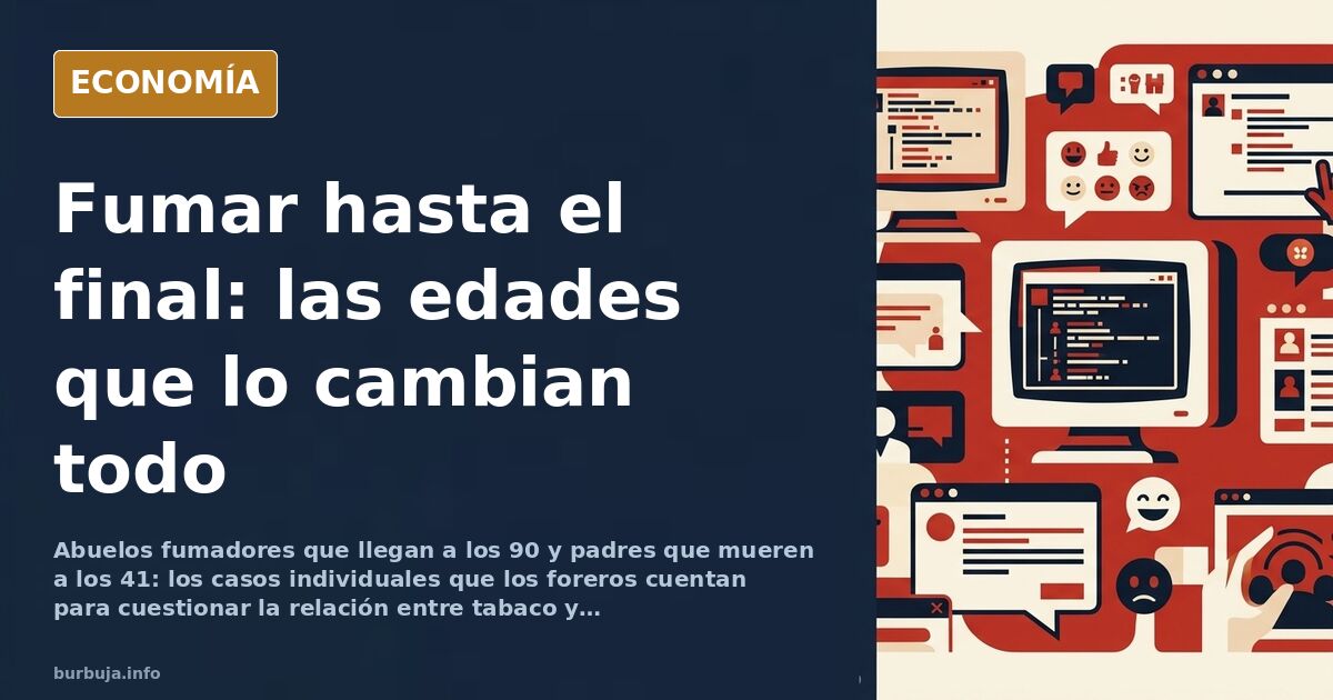 Fumar hasta el final: las edades de muerte que dividen el relato