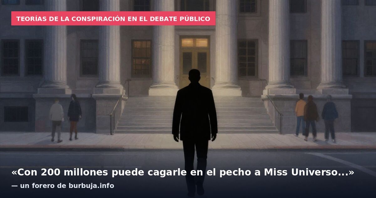 Teorías de la conspiración en el debate público: «Con 200 millones puede cagarle en el pecho a Miss Universo...» — un forero de burbuja.info