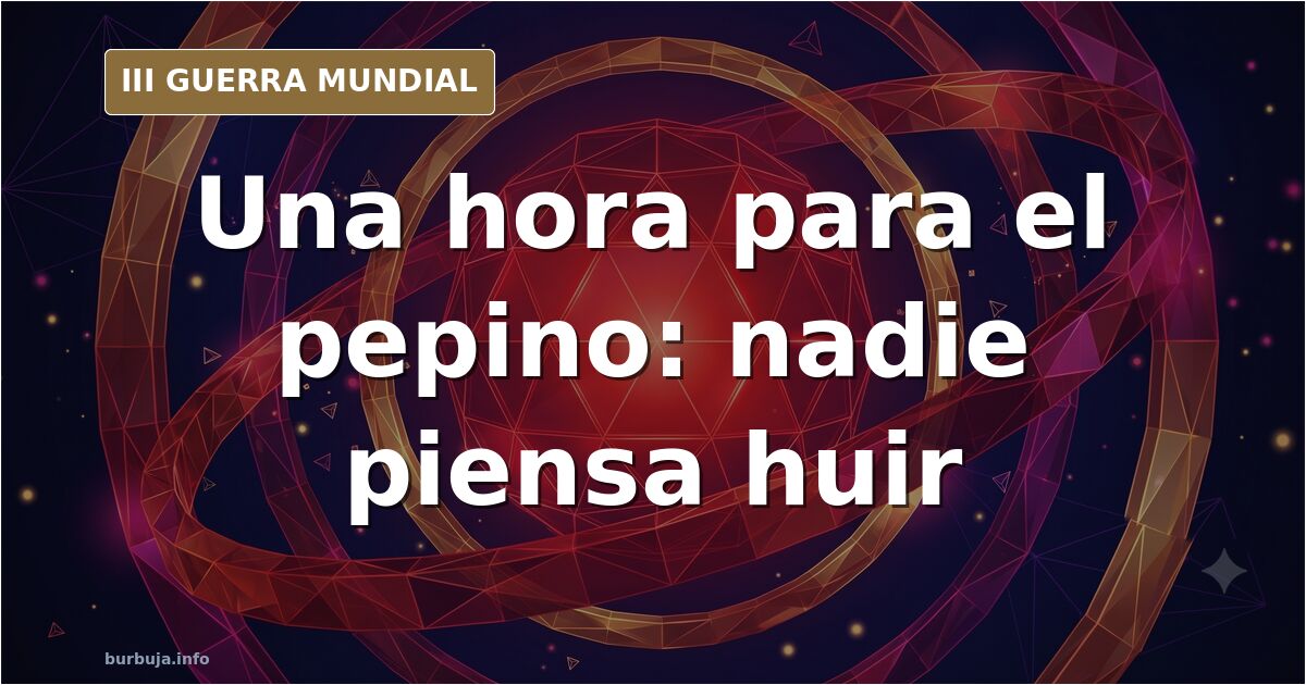¿Qué haría la gente ante un aviso nuclear de una hora?