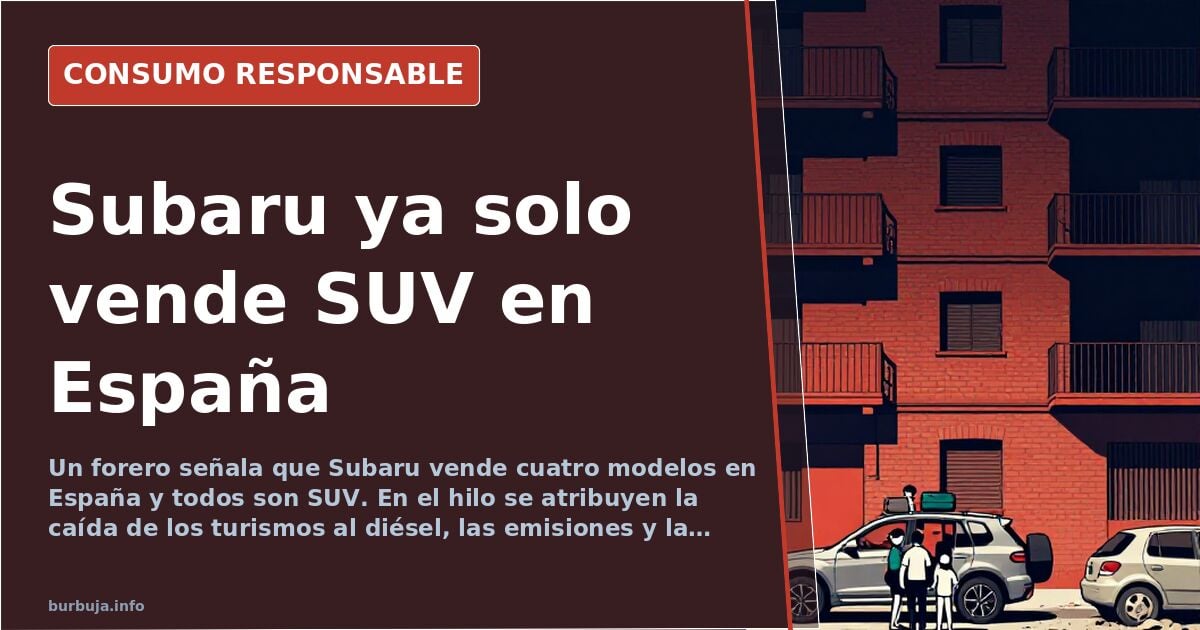 Subaru drops sedans in Spain, sells only SUVs