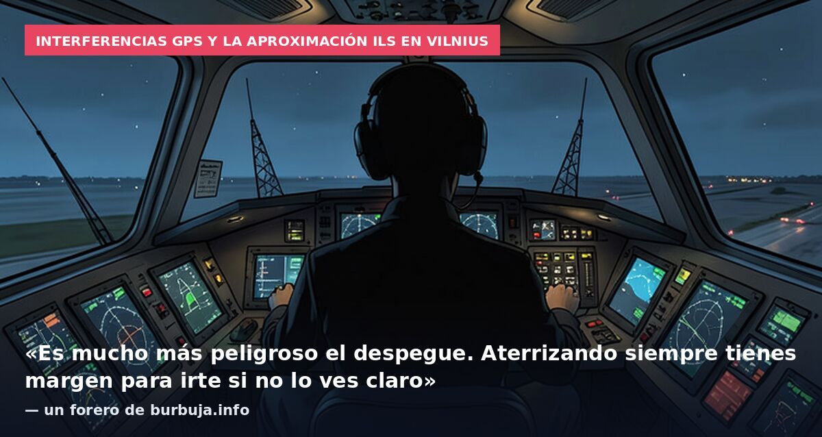 Interferencias GPS y la aproximación ILS en Vilnius: «Es mucho más peligroso el despegue. Aterrizando siempre tienes margen para irte si no lo ves claro» — un forero de burbuja.info