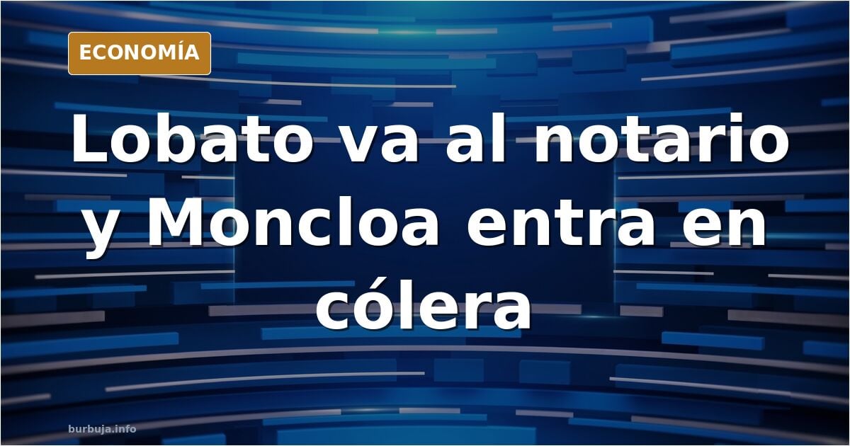 Ilustración editorial de un político firmando un acta notarial ante un escribano mientras la cúpula de su partido observa con