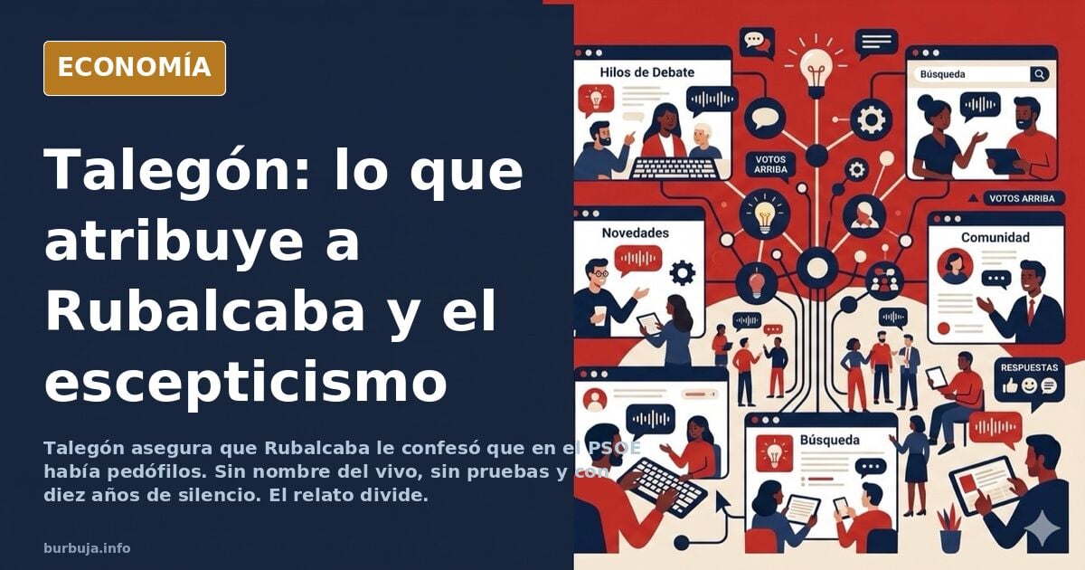 Ilustración editorial de una conversación privada entre dos políticos en un pasillo, con una figura alejándose y un gesto de 