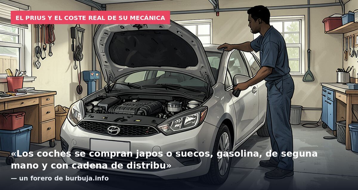 El Prius y el coste real de su mecánica: «Los coches se compran japos o suecos, gasolina, de seguna mano y con cadena de distribu» — un forero de burbuja.info