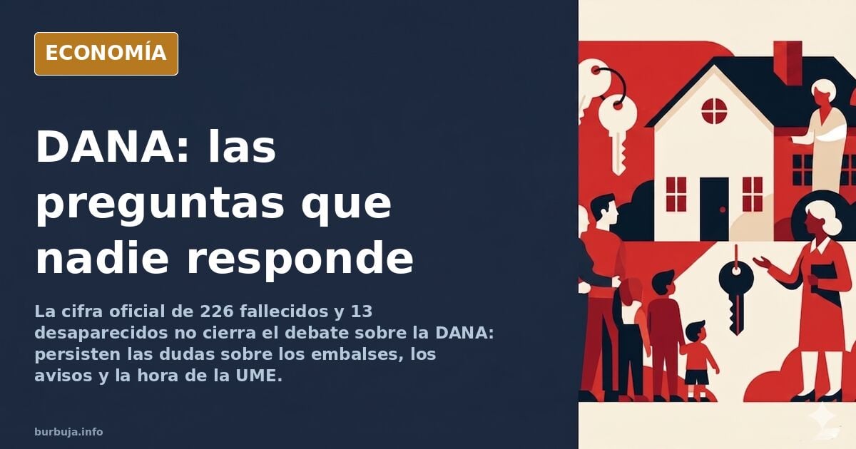Preguntas sin respuesta sobre la DANA de Valencia