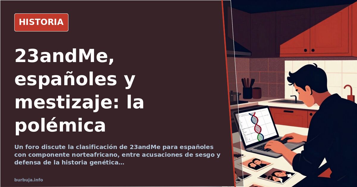 Debate en foro sobre 23andMe y mestizaje ibérico