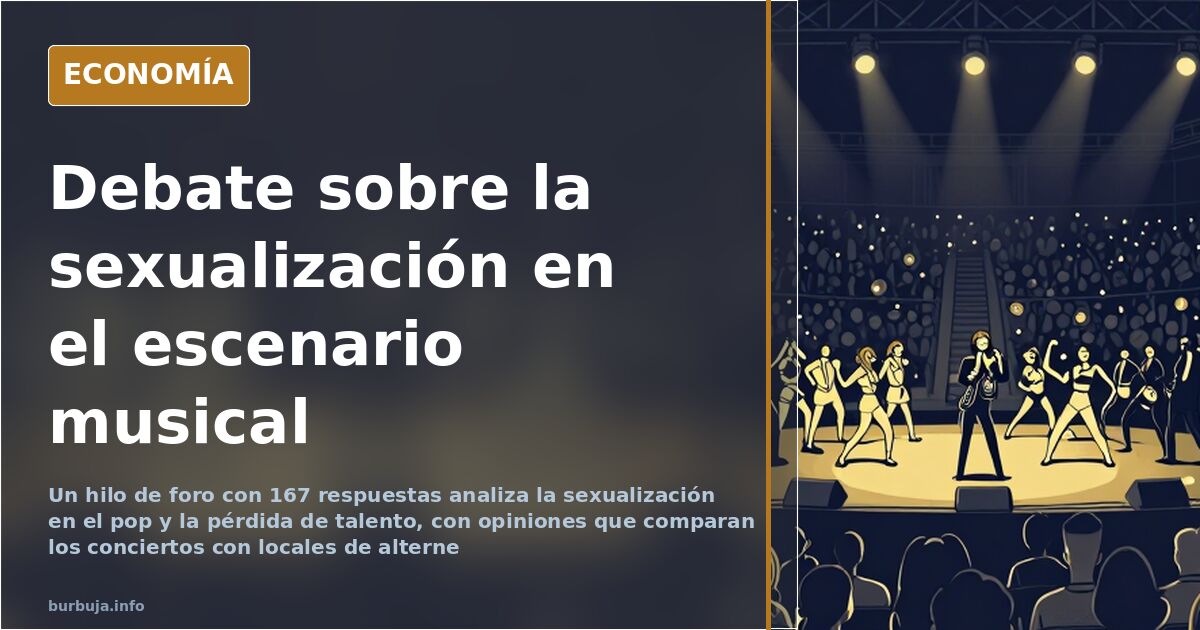 Un foro debate si el escenario musical se ha convertido en un escaparate sexual
