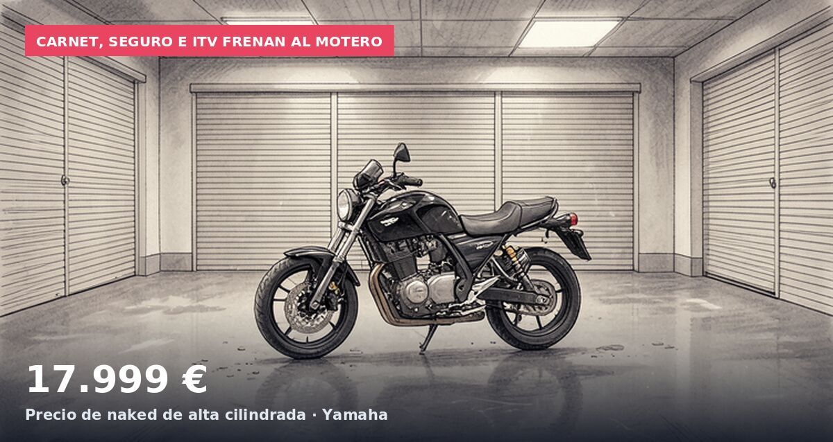 Carnet, seguro e ITV frenan al motero: 17.999 € Precio de naked de alta cilindrada · Yamaha