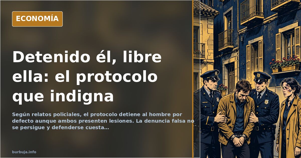 El protocolo policial que detiene al hombre y deja libre a la mujer
