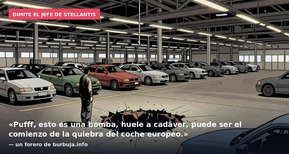 Dimite el jefe de Stellantis: «Pufff, esto es una bomba, huele a cadáver, puede ser el comienzo de la quiebra del coche europeo.» — un forero de burbuja.info