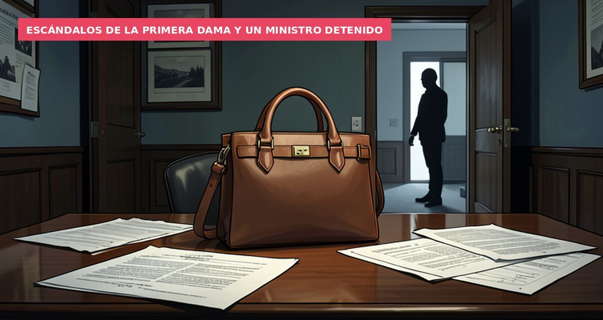 Escándalos de la primera dama y un ministro detenido