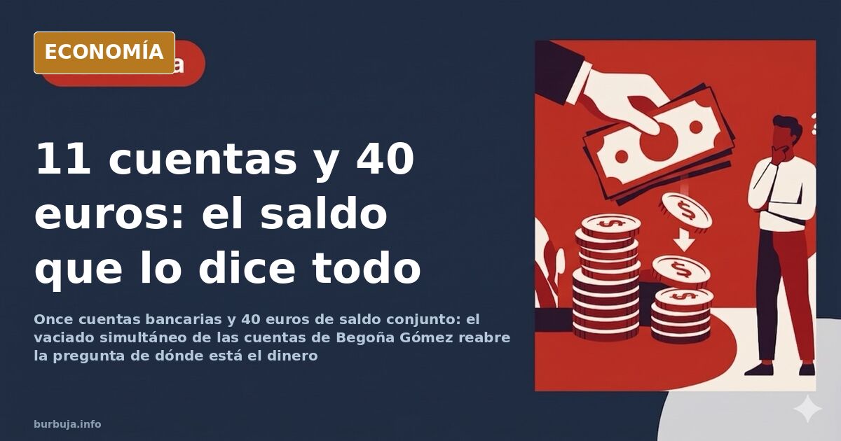 Begoña Gómez Leaves 11 Bank Accounts Nearly Empty