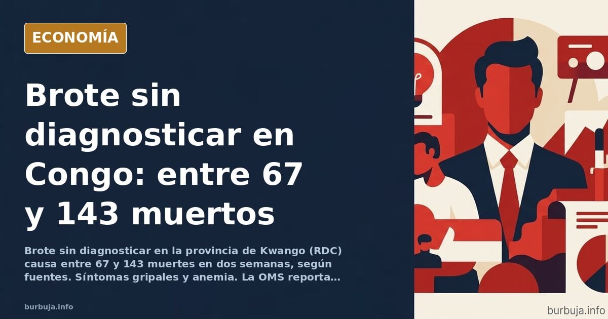 Brote sin diagnosticar en Congo: entre 67 y 143 muertes en dos semanas