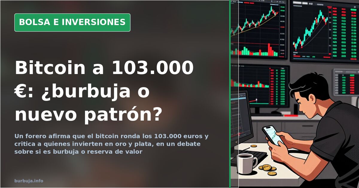 Bitcoin at €103,000: Investor Debate Intensifies