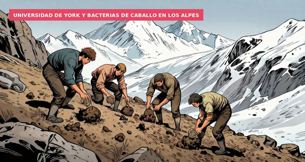 Universidad de York y bacterias de caballo en los Alpes