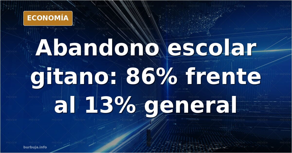 El 86% de abandono escolar gitano: la Fundación pide un plan