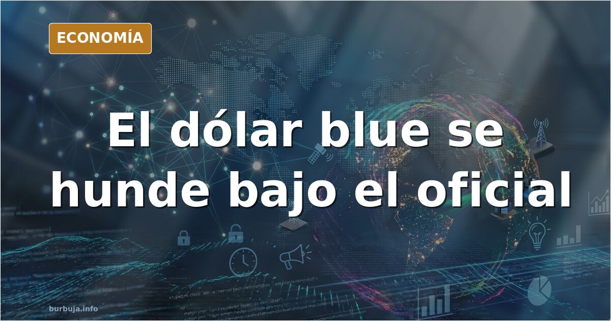 Gráfico de la cotización del dólar blue y el oficial en Argentina mostrando la convergencia de tipos de cambio