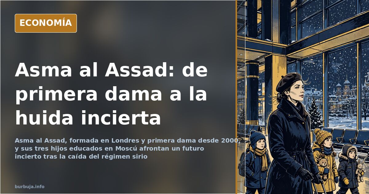 El futuro incierto de Asma al Assad y sus hijos tras la caída de Damasco