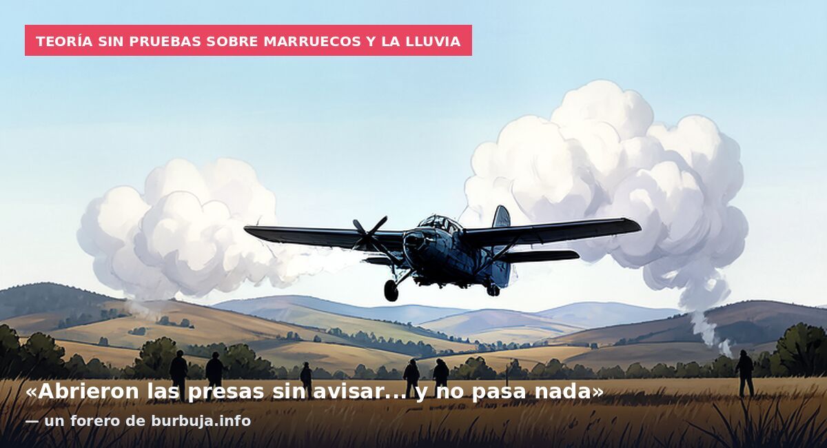 Teoría sin pruebas sobre Marruecos y la lluvia: «Abrieron las presas sin avisar... y no pasa nada» — un forero de burbuja.info