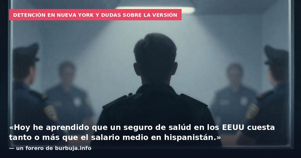 Detención en Nueva York y dudas sobre la versión: «Hoy he aprendido que un seguro de salúd en los EEUU cuesta tanto o más que el salario medio en hispanistán.» — un forero de burbuja.info