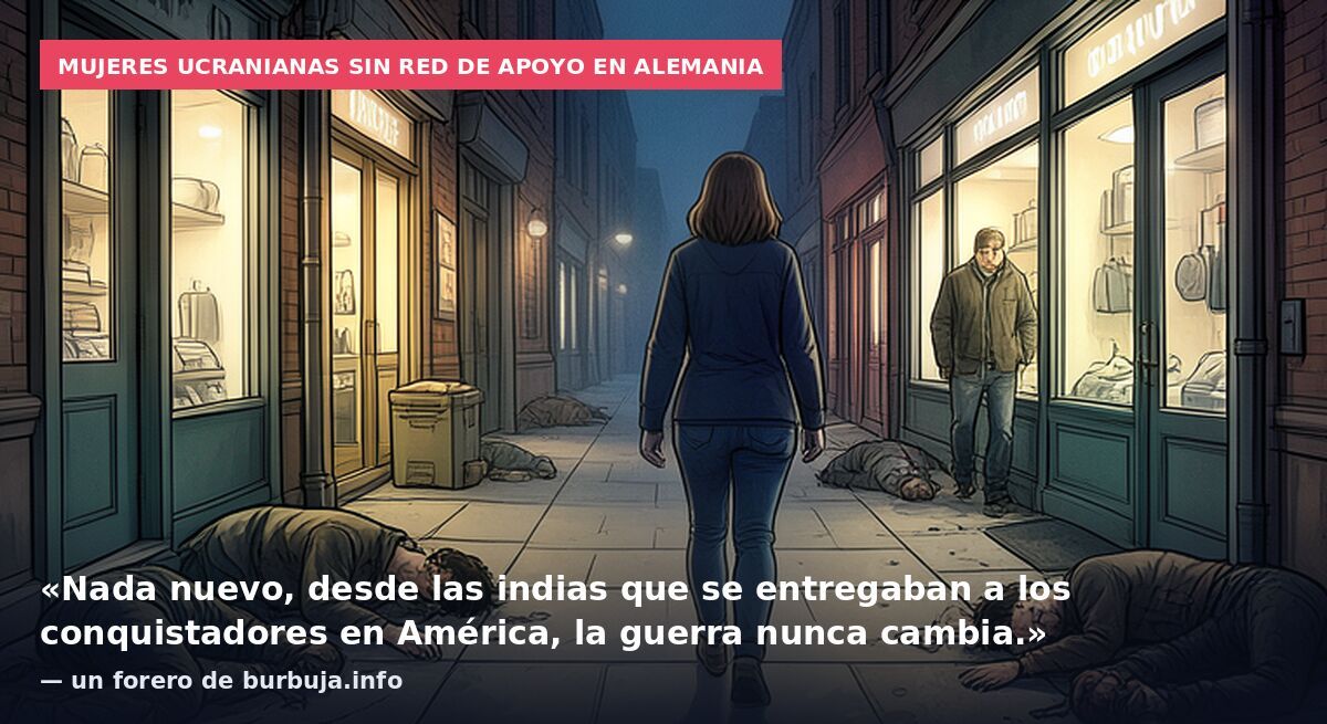 Mujeres ucranianas sin red de apoyo en Alemania: «Nada nuevo, desde las indias que se entregaban a los conquistadores en América, la guerra nunca cambia.» — un forero de burbuja.info